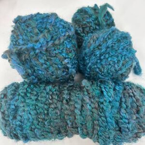 Lion Brand Homespun Bulky Yarn LAGOON Blue Green Ocean Colors Lot